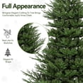 thumbnail image 6 of Bringstar 4.5FT Unlit Green Artificial Christmas Tree with 1526 Mixed PE & PVC Tips, Hinged Full Fir Xmas Tree with Sturdy Metal Stand for Indoor Holiday Decoration, 6 of 7