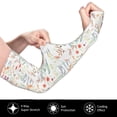 thumbnail image 3 of Daiia Wildflower Watercolor 4 UV Sun Protection Arm Sleeves - Cooling Compression Arm Sleeve - Sports & UV Arm Sleeves for Men & Women, 3 of 8