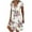White, variant on Lolmot Rompers for Women Summer Dressy Plus Size Sexy Dress Floral Print Short Sleeve V-Neck Swing Dress