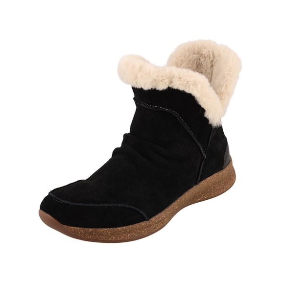 Taos Footwear Women's Future Casual Mid Top Boot Black Suede 6 M US