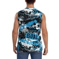 thumbnail image 4 of Balery Football Time Camisetas sin mangas para hombre, absorbe la humedad y protege contra el mal olor.-Small, 4 of 7