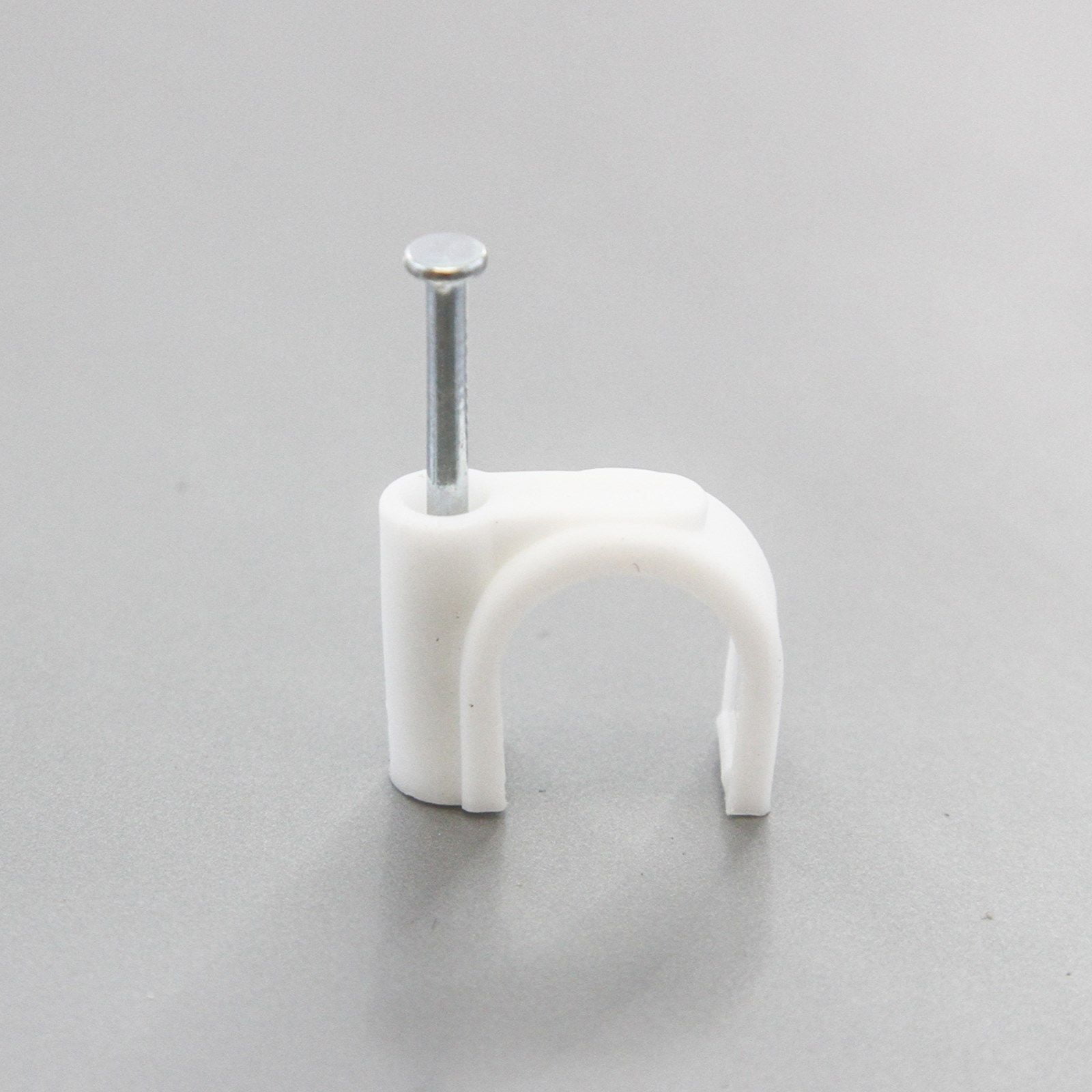 14 mm Cable Wire Clip Management Cord Tie Holder Nail In Clamp 100 Round 9//16/"