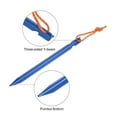 thumbnail image 4 of Uxcell 18cm Y-Beam Aluminum Tent Stakes with Pull Rope Kit 6Pcs and a Storage Bag, Dark Blue 1 Set, 4 of 7