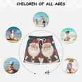 thumbnail image 6 of FORMRS Boys Swim Trunks Quick Dry Mesh Liner Boardshorts Sizes XS-XL, Blue Christmas Santa, 6 of 7