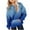 Blue, variant on SonxaHe Toddler Girls Hooded Sweatshirts Gradient Long Sleeve Oversized Fashion Casual Clothes with Pockets Black,Sized 3-4