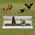 thumbnail image 2 of 10kg (22lbs) Automatic Chicken Feeder – Silver Galvanized Sheet, 38.58x6.3x13.78in – for Chickens/Ducks/Geese, 2 of 16