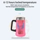 thumbnail image 2 of Bearachild Taza de vacío de acero inoxidable, portátil, con mango, boca grande, reutilizable, aislamiento térmico, 709ml, frasco de repuesto para el Suministros térmicos Rosado Bearachild HA074472-03, 2 of 6
