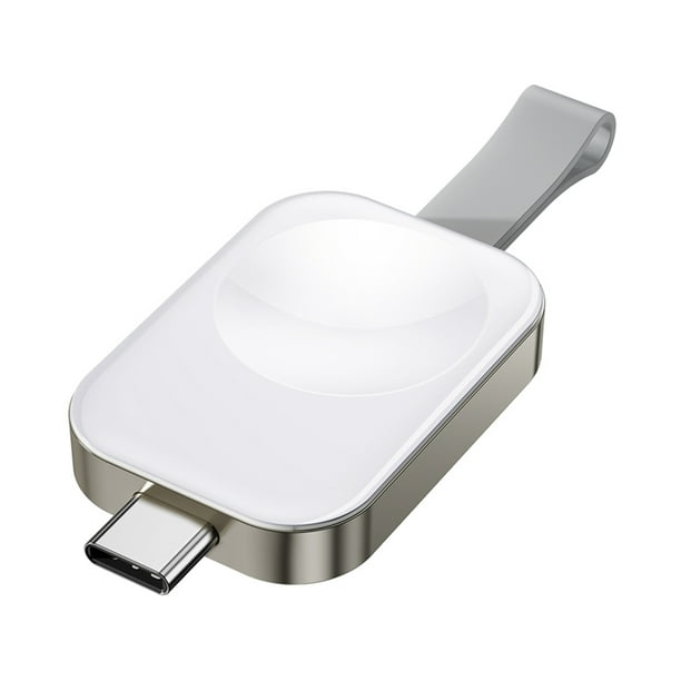 ESSAGER Cargador inalámbrico Base de carga para Apple Watch 8/7/6/5/4/3/2/1 (Tipo-C)