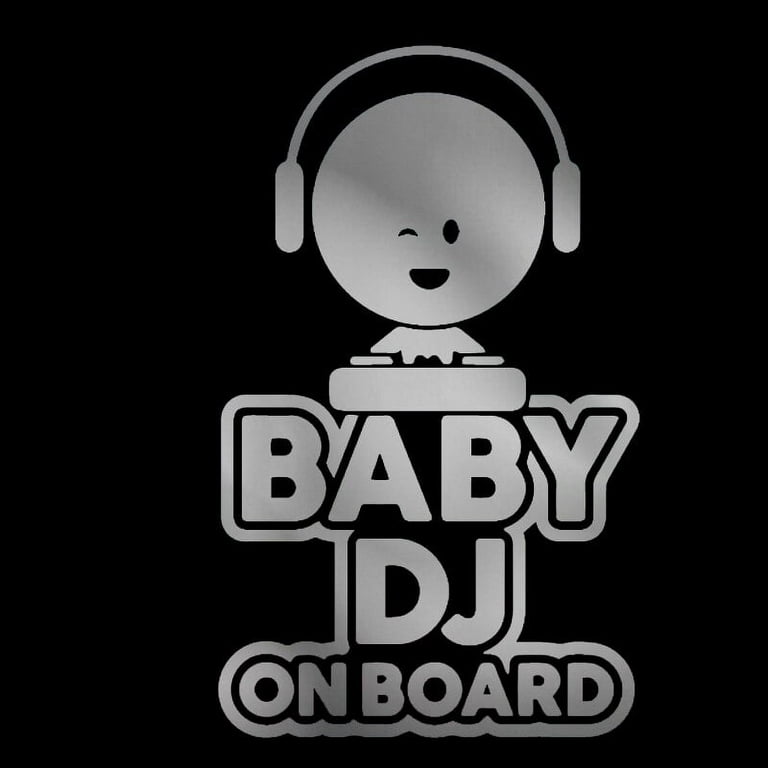 Headphones Baby on Board Sticker Decal