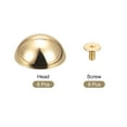 thumbnail image 3 of Unique Bargains Rivets à Vis 20x9mm Tête Ronde Creuse Clous en Cuir Ton Or Lot de 8, 3 of 5