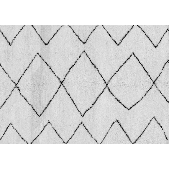 Ahgly Company Indoor Rectangle Solid Gray Modern Area Rugs, 4' x 6'