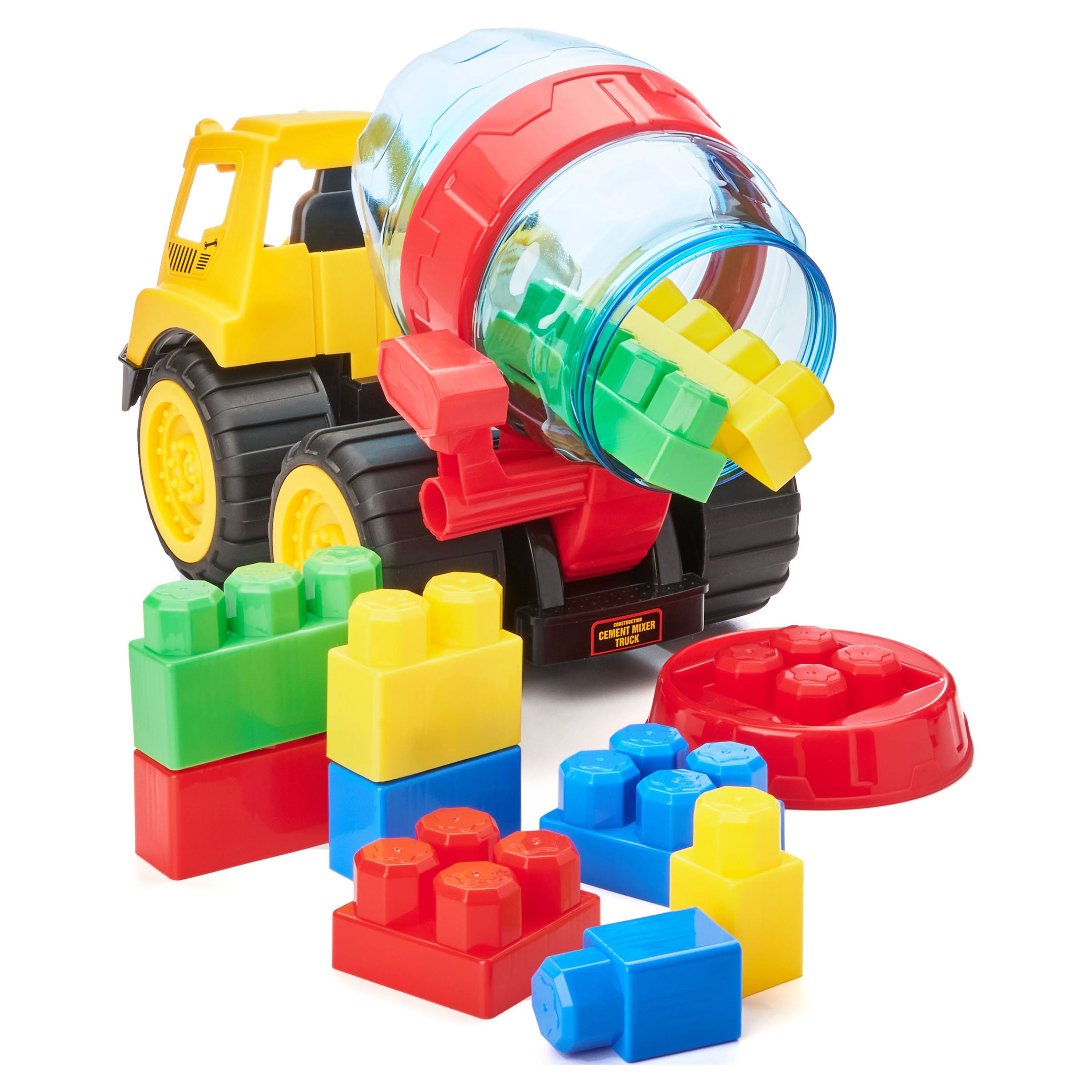 Kid Connection Construction Truck with Blocks Play Set, 11 Pieces