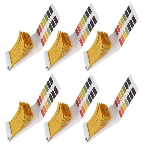 6Packs of 480Pcs PH Test Strips PH Range 1-14 Litmus Paper for Saliva,Water,Soil Testing,Pet Cosmeti