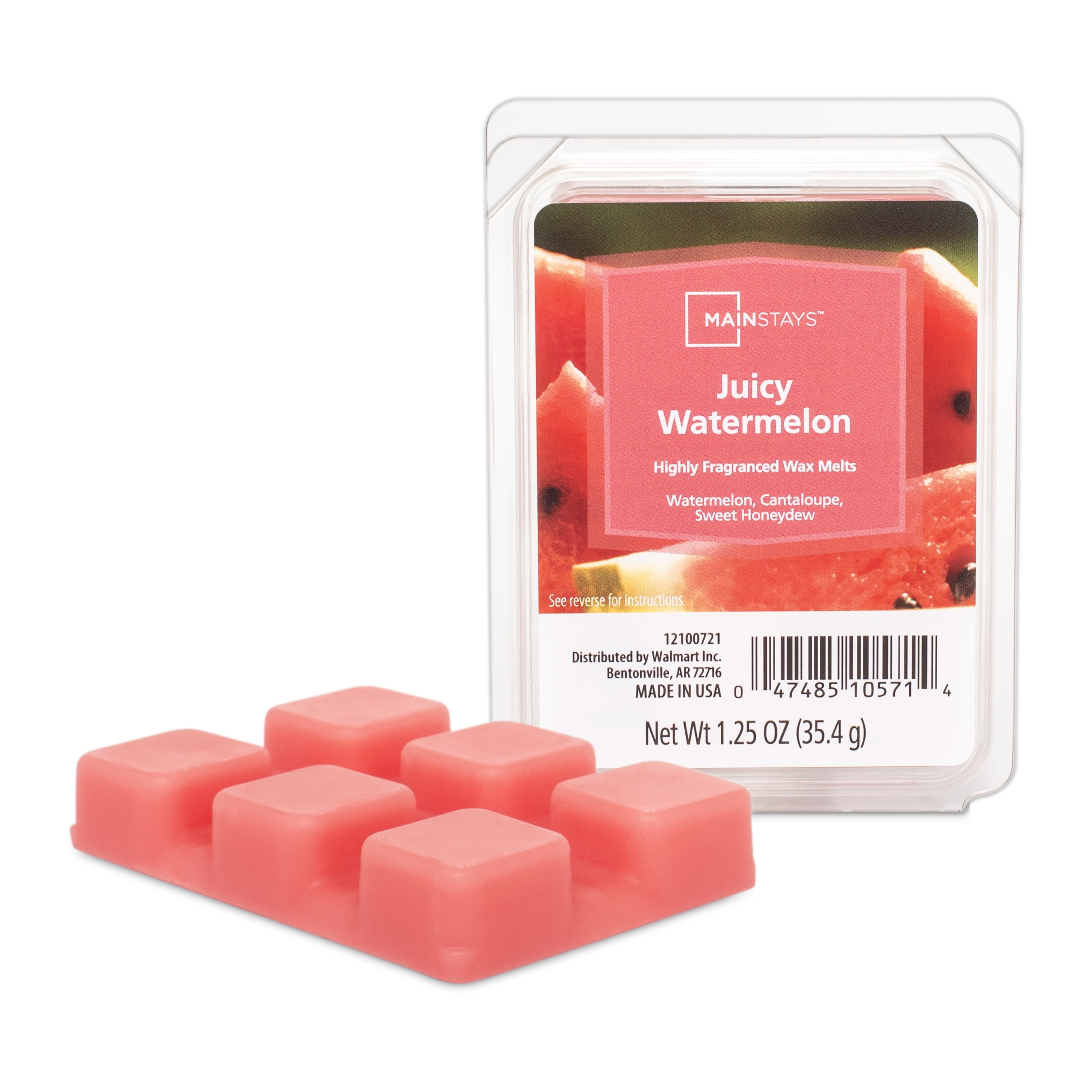 (6 pack) Mainstays Juicy Watermelon Scented Wax Melt, 1.25 oz