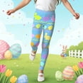 thumbnail image 4 of Girls' Easter Print Leggings Light Blue 13Y-14Y, 4 of 5