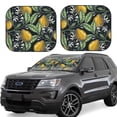 thumbnail image 6 of Kdxio Hand Drawn Citrus Fruits Elegant Lemons Print 2-Piece Sun Shade Front Windshield - Foldable Car Front Window Sunshades For Most Sedans Suv Truck, 6 of 6