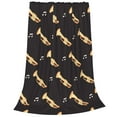thumbnail image 3 of Trumpet Musical Instrument Retro Throw Blanket Soft Warm Cozy Fluffy Flannel Fleece Cover for Couch Bed Sofa Chair 60x50, 3 of 4