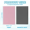 thumbnail image 2 of Uxcell Fridge Magnetic Frame, Mini Picture Frames Photo Frame Instant Film Small Picture Holder for Fujifilm Refrigerator Pink 5, 2 of 6