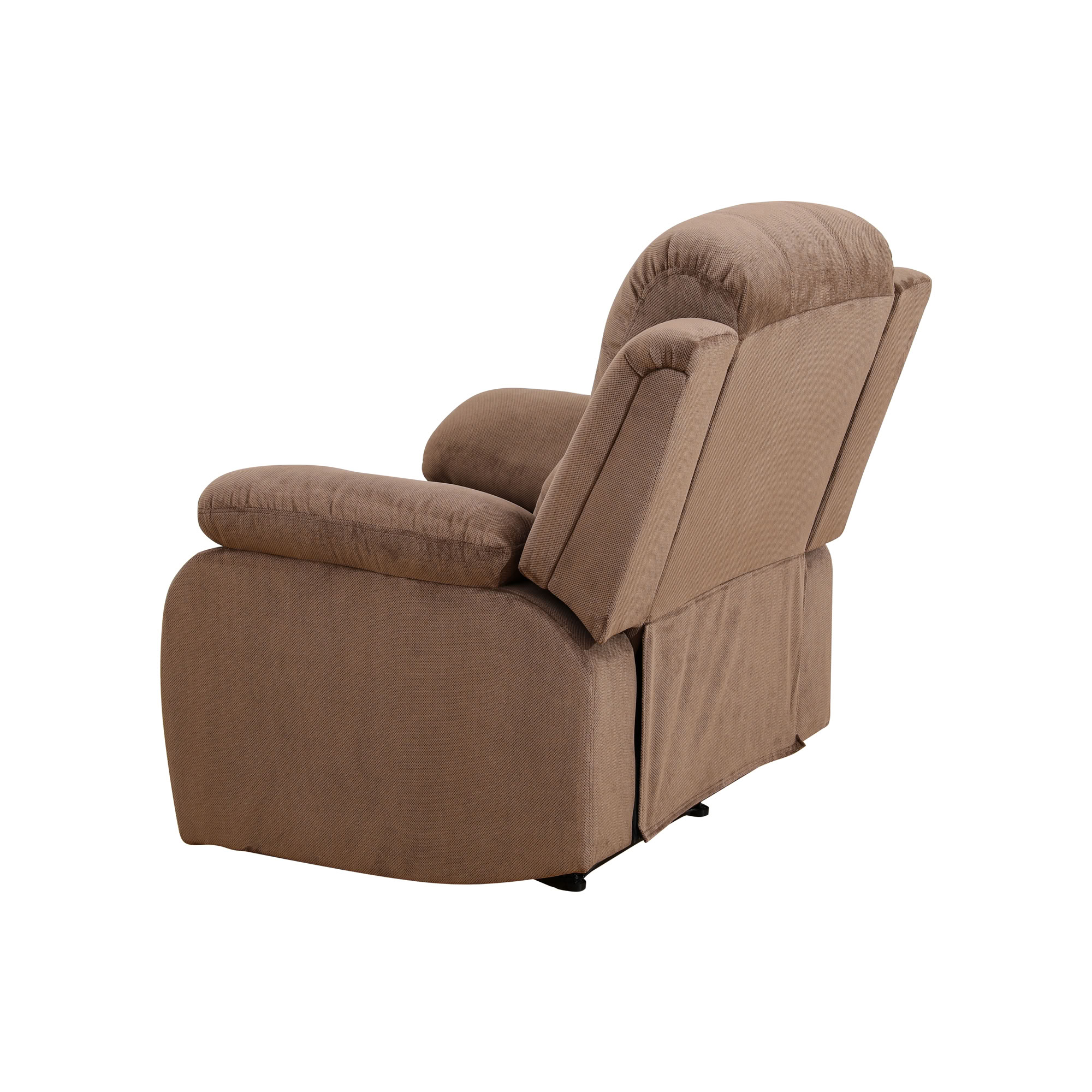 MAYEERTY Non-Spinning Fabric Recliner Chair, Adjustable Recline for Living Room Bedroom