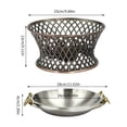 thumbnail image 3 of Stainless Steel Chafing Dish Buffet Set Food Warmer Chafer W/ Clear Lid 1-1.5L, 3 of 28