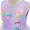 thumbnail image 5 of Princess Unicorn Dress for Girls with Headband Birthday Pageant Halloween Party Costume, 5 of 7