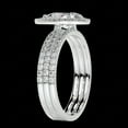 thumbnail image 4 of 1.00 TCW Pear Cut Trio Set Anniversary Ring 10K White Gold, 4 of 5