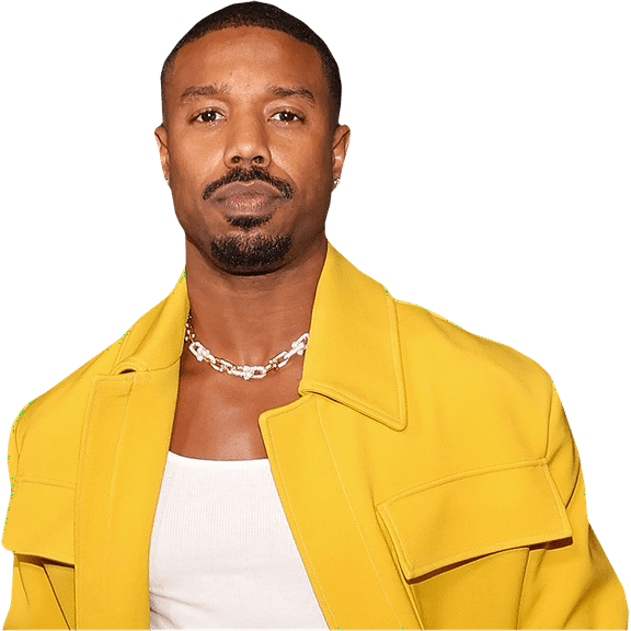 Michael B Jordan (Yellow Outfit) Half Body Buddy Cutout