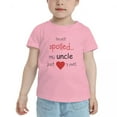 thumbnail image 2 of Im Not Spoiled My Uncle Just Loves Me Cute Toddler T Shirts for Boys Girls (Pink, 3T), 2 of 5