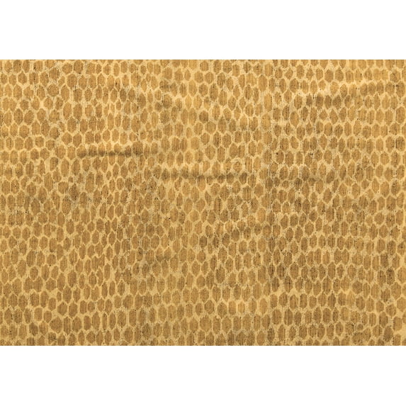 Ahgly Company Indoor Rectangle Abstract Brown Modern Area Rugs, 2' x 3'