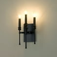 thumbnail image 4 of Golden Lighting Landon 3-light Wall Sconce in Matte Black, 4 of 4