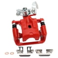 thumbnail image 2 of TRQ Rear Right Brake Caliper w/Bracket Performance Red Passenger Side Compatible with 2006-2012 Ford Fusion 2007-2012 Lincoln MKZ 2006 Zephyr 2006-2013 Mazda 6 2006-2011 Mercury Milan, 2 of 4