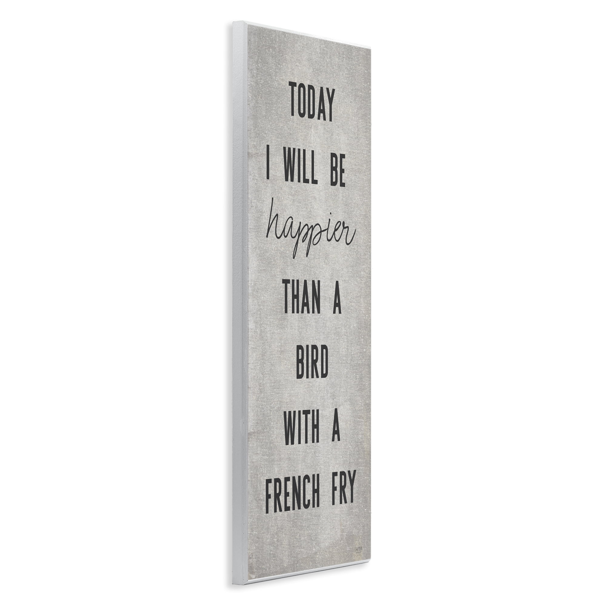 Stupell Industries Bird With A French Fry Wall Plaque Art, design by Lux + Me Designs
