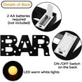 thumbnail image 4 of Wooden Bar Sign with Lights Light Up Bar Letter Lights Wooden Bar Letter Lights, LED Bar Shaped Letters Sign, Battery Powered Bar Lamp, Bar Signs Light for Home Pub Coffee Birthday Party Christmas, 4 of 7