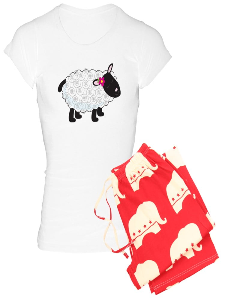 CafePress - Little Lamb - Women’s Light Pajamas - Walmart.com