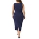 thumbnail image 3 of Vestido de verano sin mangas de talla grande para mujer Agnes Orinda, vestido de cóctel ajustado con escote cuadrado, vestido de tanque 3X azul marino, 3 of 7