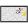 thumbnail image 2 of PinPix 24x14 Custom Cork Bulletin Board Grey White Poster Board Has a Fabric Style Canvas Finish, Framed in Grey White, by ArtToFrames (PinPix-1872), 2 of 5