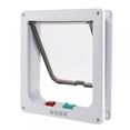 thumbnail image 2 of Porte pour Chat 4 Voies Verrouillable pour Portes Extérieures Intérieures Portes Imperméables pour Animaux de Compagnie pour Chats et Chien Adapté pour Fenêtre et Mur, 2 of 8