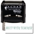thumbnail image 1 of Self-Inking Meet With Teacher Stamp with Red Ink, 1 of 4