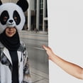 thumbnail image 3 of Panda costume  Bathroom Decor Set , multi size Colorful Luxurious Graphic Print Polyester Fabric Fashion Bathroom Decor Sets with Hooks  100％聚酯纤维 Washable shower curtain  Shower Curtain Set with Hooks, 3 of 7