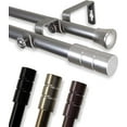 thumbnail image 4 of 13/16" Dia Adjustable 28-48" Rocco Double Curtain Rod in Satin Nickel, 4 of 4