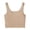 Beige2, variant on Fancifize Summer Women's Basic Solid Cami Crop Tank Top U Neck Longline Sports Bras for Women Workout Crop Top Camisole Tank Top