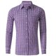 thumbnail image 1 of Camisa abotonada para hombre, camisa roja y azul de manga larga con solapa a cuadros, ropa urbana con estampado de resort, moda informal hawaiana, 6XL, 1 of 6