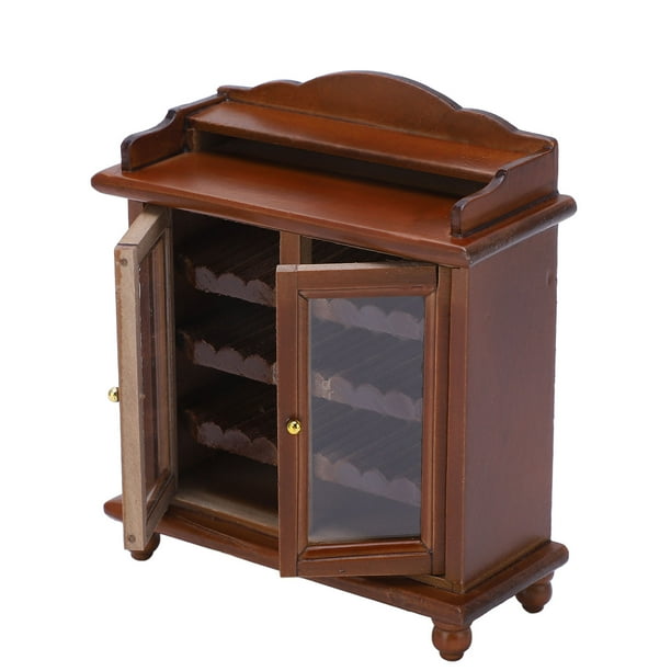 Gabinete De Casa De Muñecas De Madera, Modelo De Mini Gabinete De Mano De Obra Exquisita Clásica Tradicional Para Casa De Muñecas 1/12 ANGGREK Ocean Broad Surfboard Fins
