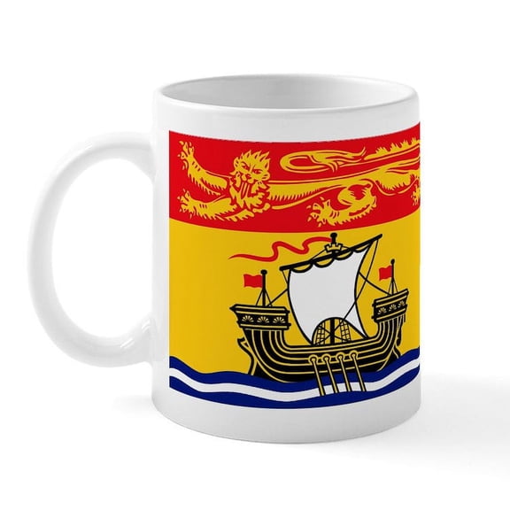 CafePress - New Brunswick Flag Mug - 11 oz Ceramic Mug - Novelty Coffee Tea Cup