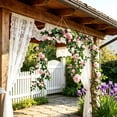 thumbnail image 4 of Guirnalda de Enredaderas de Rosas Artificiales de 180 cm, Decoración Colgante de Flores Falsas con Hojas Verdes para Bodas, Jardines, Uso en Interiores y Exteriores, 4 of 6