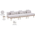 thumbnail image 4 of Meridian Furniture Laguna 106.5" Beige Water Resistant Fabric 3pc. Outdoor Modular Sofa, 4 of 7