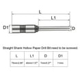 thumbnail image 2 of Uxcell 7mm Straight Shank Hollow Bit Tool Paper Punch Drill for Hole Puncher 2 Pack, 2 of 6