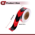 thumbnail image 4 of Cinta Reflectante de Advertencia de Seguridad Única Bargains 1 Pcs Aumento de Visibilidad Tiras Reflectantes 98.43ftx1.97" Rojo, Negro, 4 of 6