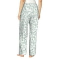 thumbnail image 3 of Xecao Leaf Print Women's Straight Lounge Pajama Pants: The Epitome of Relaxed Sleepwear, 3 of 9