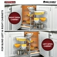 thumbnail image 4 of Rev-A-Shelf 3 Tier Pullout Organizer for Corner Cabinets with Soft-Close, 4 of 12